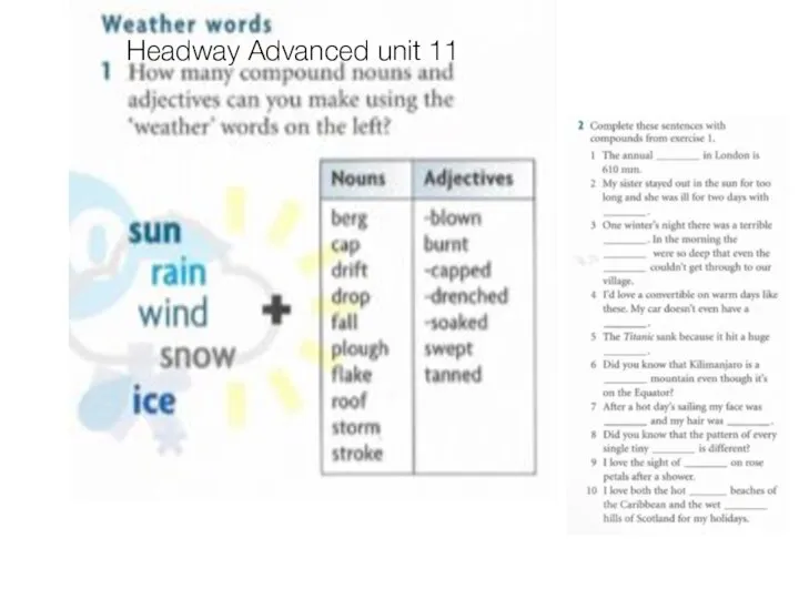 Headway Advanced unit 11