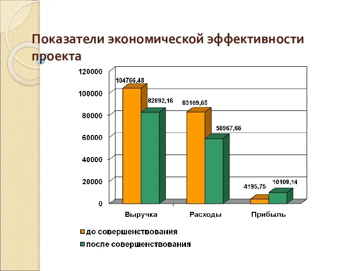 Показатели экономической эффективности проекта