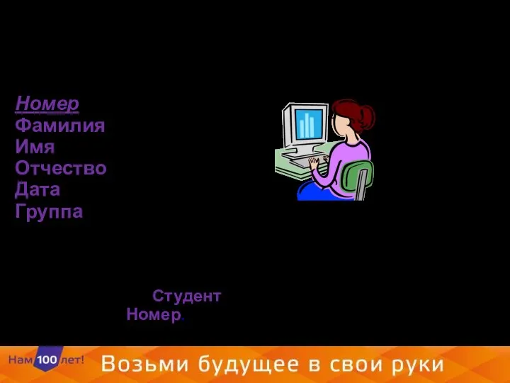 Номер Фамилия Имя Отчество Дата Группа На рисунке показан пример графического