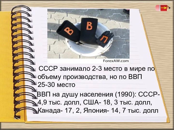 СССР занимало 2-3 место в мире по объему производства, но по