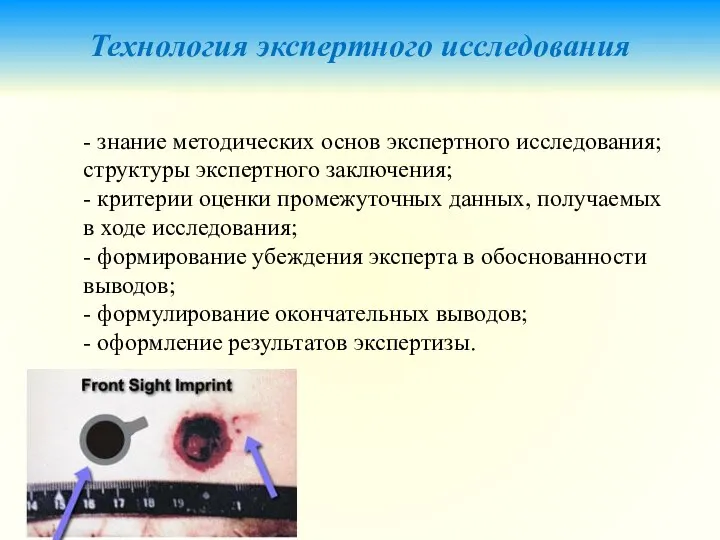 Технология экспертного исследования - знание методических основ экспертного исследования; структуры экспертного