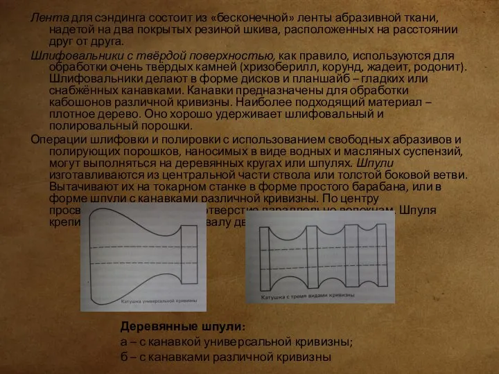 Лента для сэндинга состоит из «бесконечной» ленты абразивной ткани, надетой на