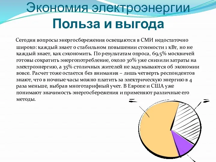 Экономия электроэнергии Польза и выгода Сегодня вопросы энергосбережения освещаются в СМИ