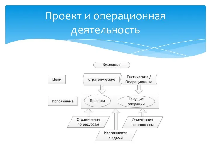 Проект и операционная деятельность