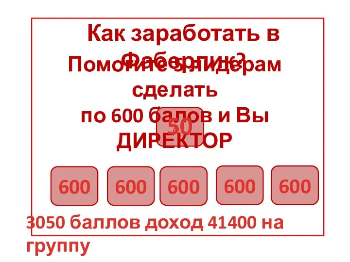 Как заработать в Фаберлик? 600 600 600 600 600 Помогите 5