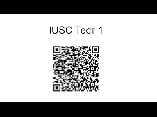 IUSC Тест 1