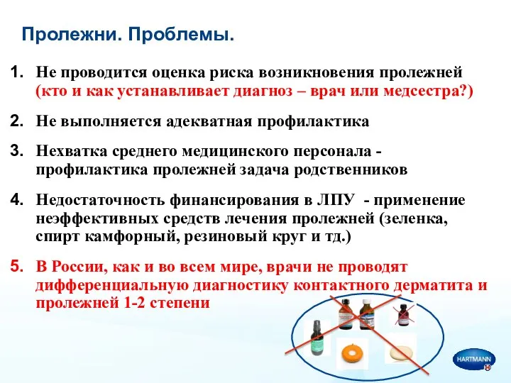 Не проводится оценка риска возникновения пролежней (кто и как устанавливает диагноз