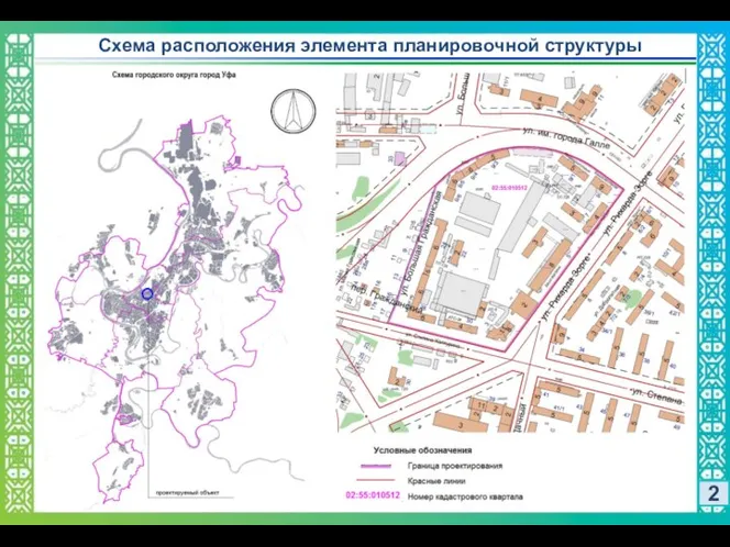 2 Схема расположения элемента планировочной структуры