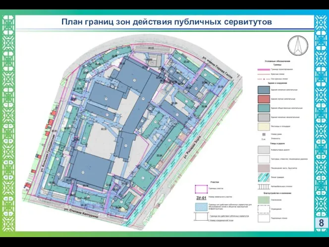 План границ зон действия публичных сервитутов 8