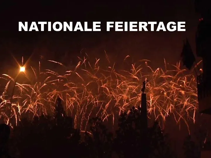 NATIONALE FEIERTAGE