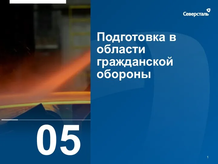 Подготовка в области гражданской обороны 1 05