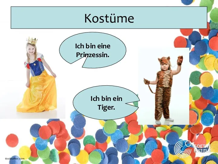 Kostüme Ich bin eine Prinzessin. Ich bin ein Tiger. ©colourbox.com