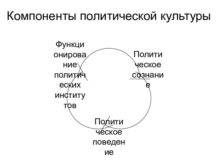 Компоненты политической культуры