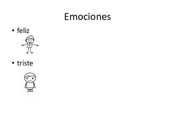 Emociones feliz triste