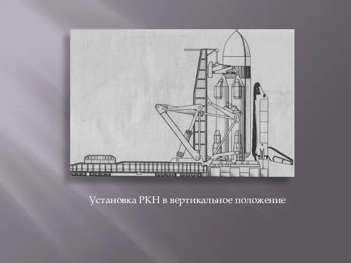 Установка РКН в вертикальное положение