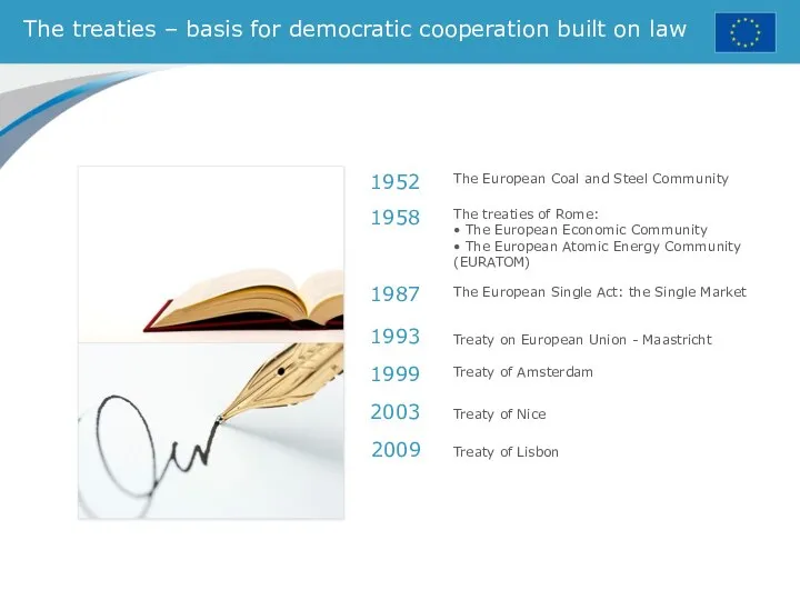 The treaties – basis for democratic cooperation built on law The
