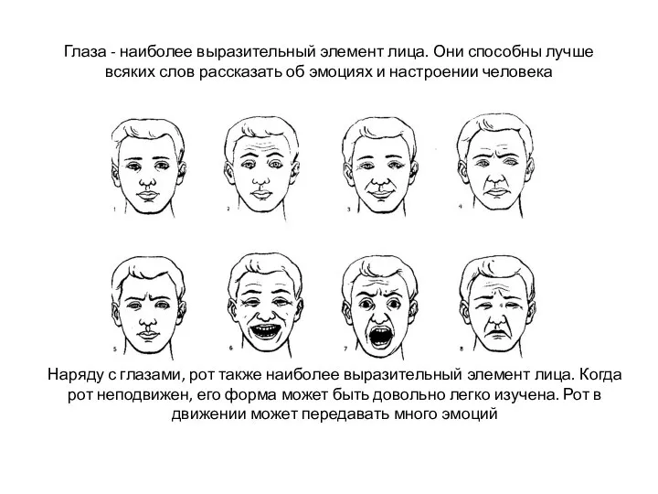 Глаза - наиболее выразительный элемент лица. Они способны лучше всяких слов