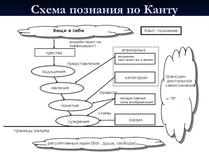 Схема познания по Канту