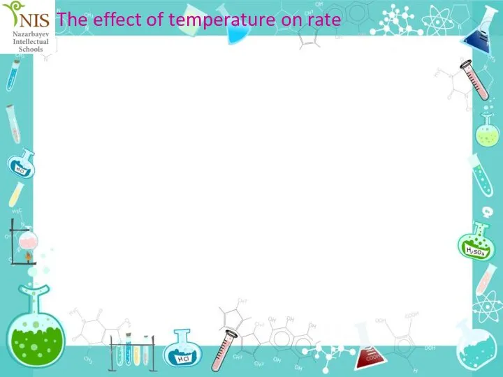 The effect of temperature on rate