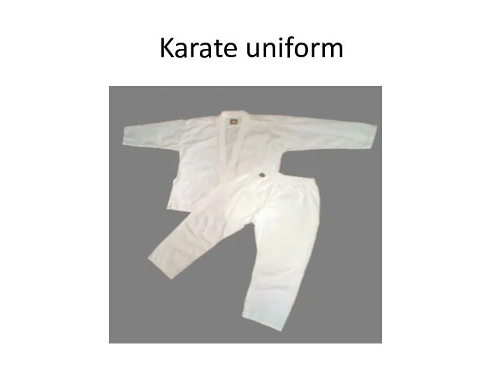 Karate uniform