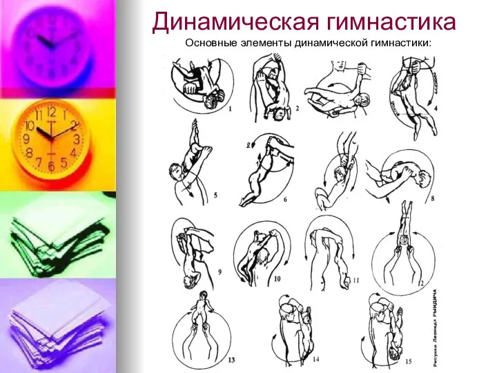 Динамическая гимнастика Основные элементы динамической гимнастики: