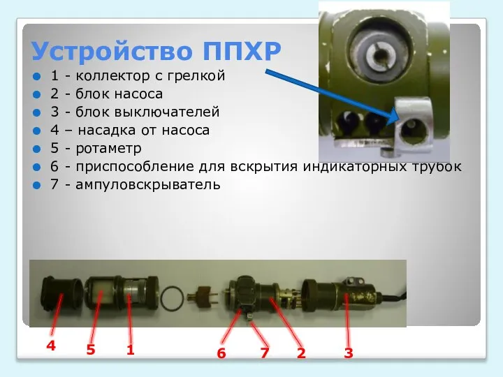 Устройство ППХР 1 - коллектор с грелкой 2 - блок насоса