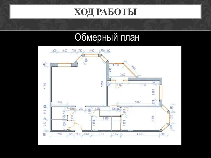 ХОД РАБОТЫ Обмерный план