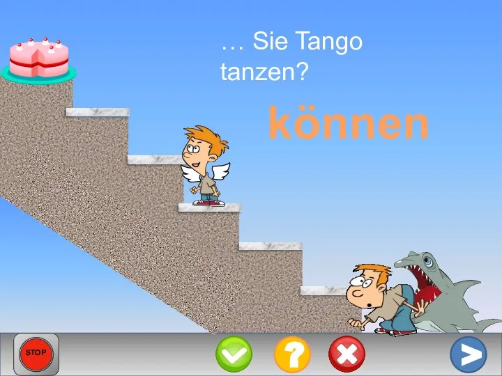 … Sie Tango tanzen? können > ? STOP