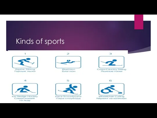 Kinds of sports