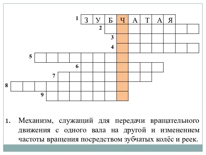 Механизм, служащий для передачи вращательного движения с одного вала на другой