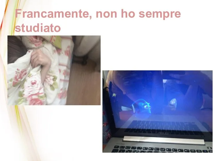 Francamente, non ho sempre studiato