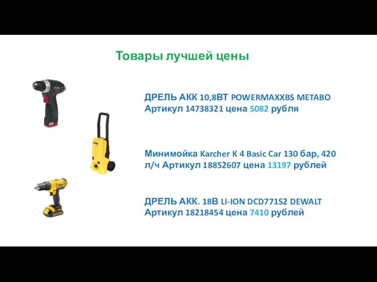 ДРЕЛЬ АКК 10,8ВТ POWERMAXXBS METABO Артикул 14738321 цена 5082 рубля Минимойка