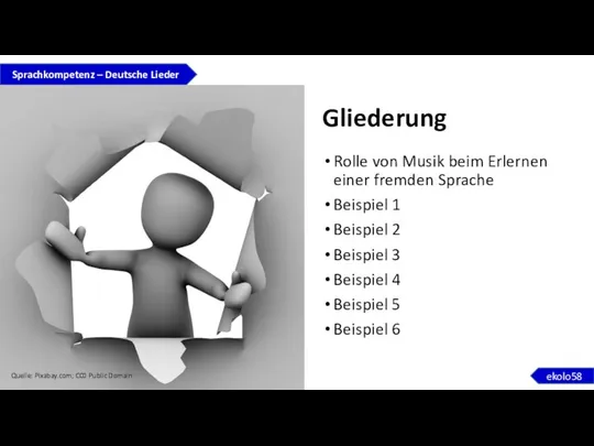 Gliederung Rolle von Musik beim Erlernen einer fremden Sprache Beispiel 1