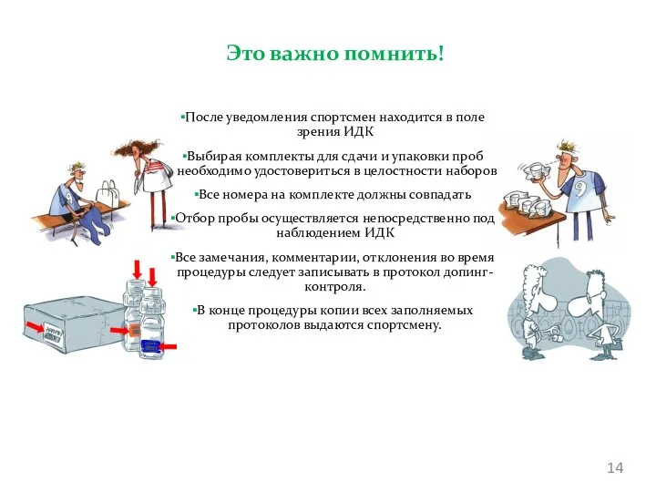 Это важно помнить! После уведомления спортсмен находится в поле зрения ИДК