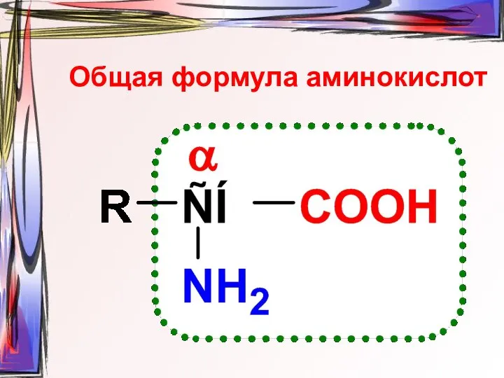 Общая формула аминокислот