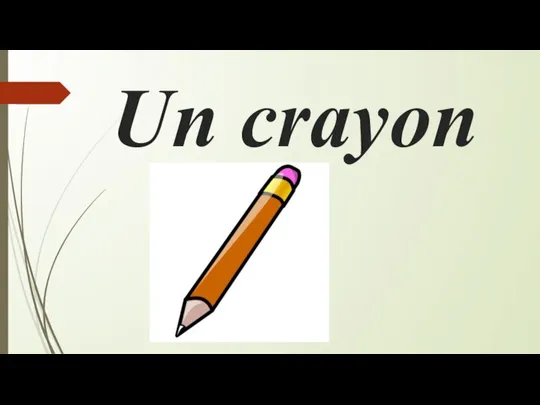 Un crayon