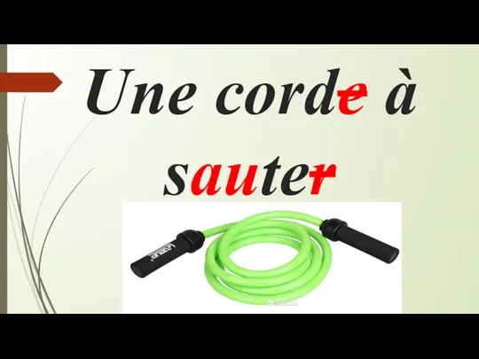 Une corde à sauter