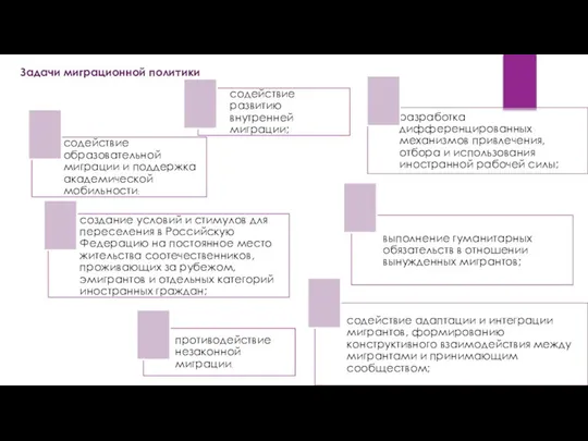 Задачи миграционной политики