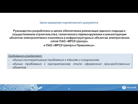 Цели введения нормативного документа Руководство разработано в целях обеспечения реализации единого