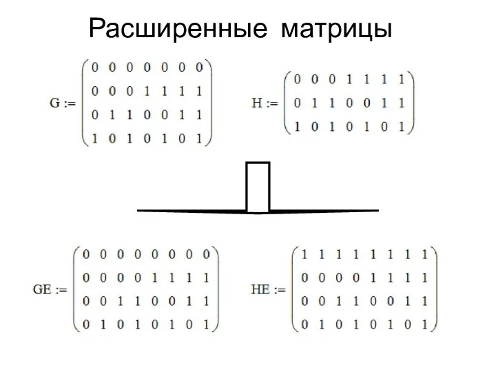 Расширенные матрицы