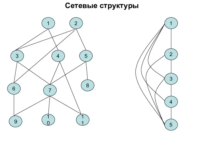 1 Сетевые структуры 2 3 4 5 6 7 8 9