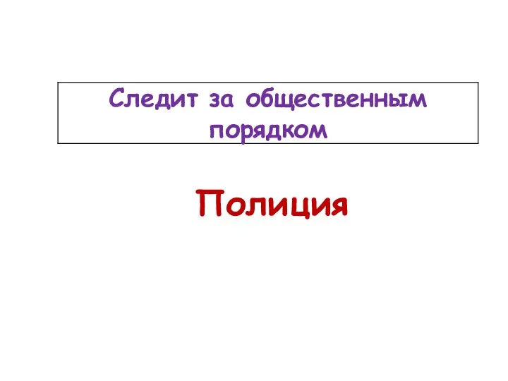 Полиция