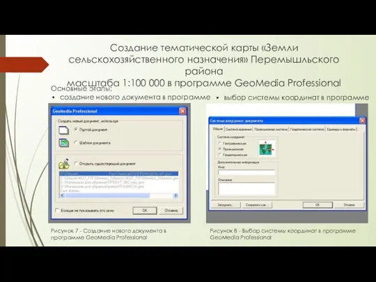 Создание тематической карты «Земли сельскохозяйственного назначения» Перемышльского района масштаба 1:100 000