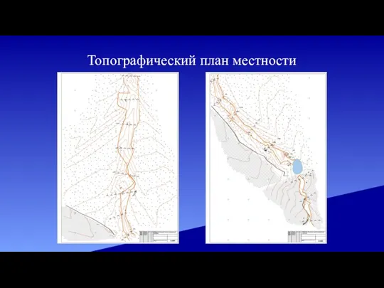 Топографический план местности