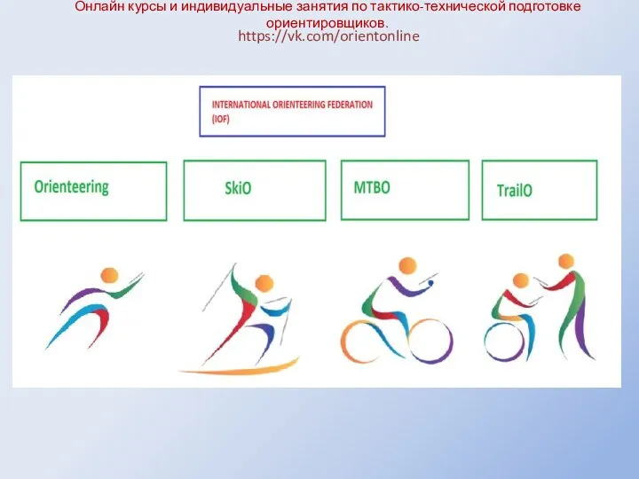 Онлайн курсы и индивидуальные занятия по тактико-технической подготовке ориентировщиков. https://vk.com/orientonline .