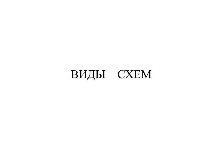 ВИДЫ СХЕМ