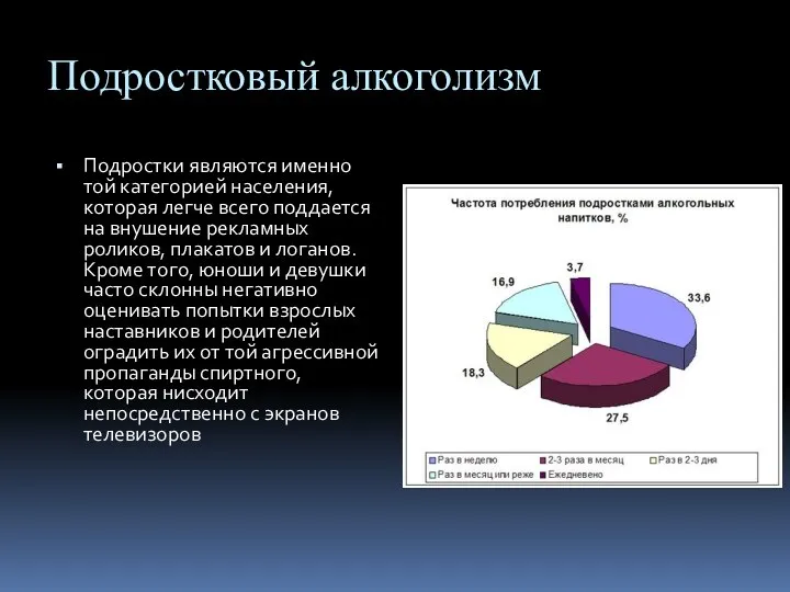 Подростковый алкоголизм Подростки являются именно той категорией населения, которая легче всего