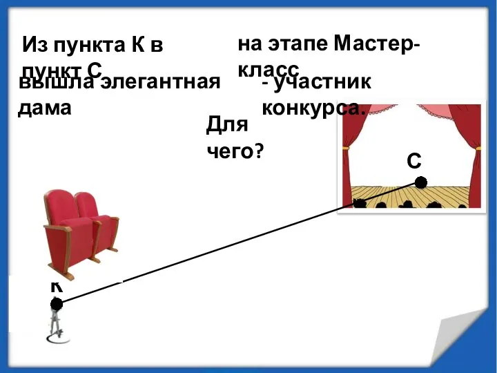 К С вышла элегантная дама Для чего? на этапе Мастер- класс