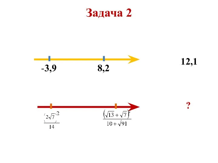 Задача 2 -3,9 8,2 12,1 ?