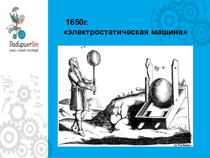 1650г. «электростатическая машина»